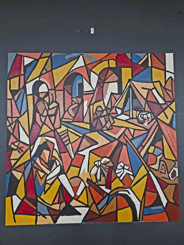 Tadhg Slater — Concrete Winter series, abstract oil painting, Provincetown MA