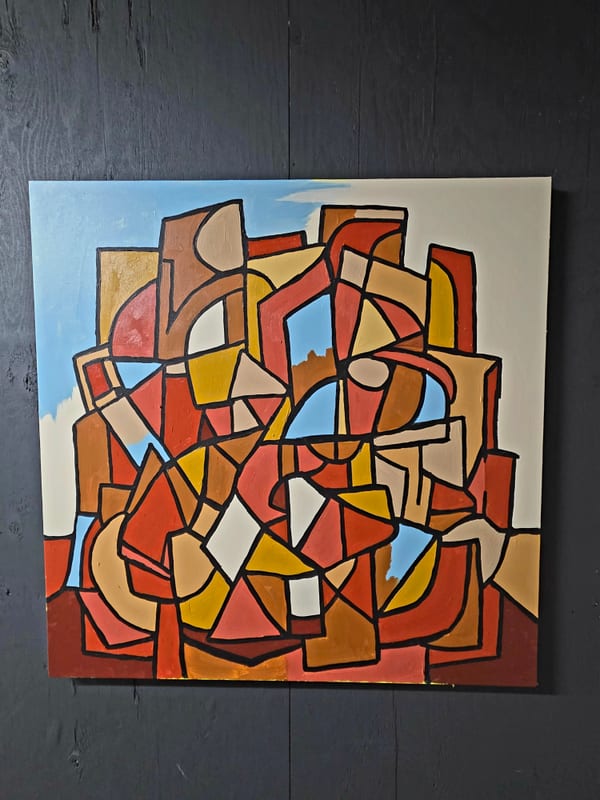 Tadhg Slater — Concrete Winter series, abstract oil painting, Provincetown MA