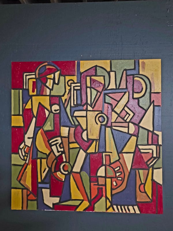 Tadhg Slater — Concrete Winter series, abstract oil painting, Provincetown MA