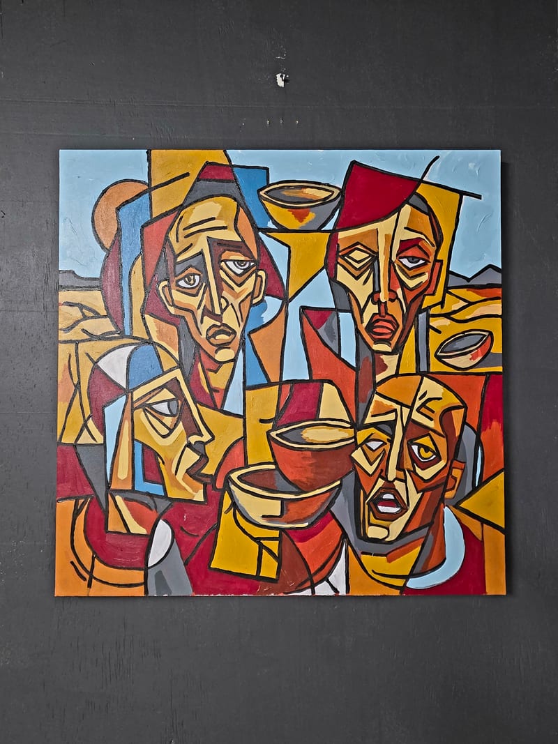 Tadhg Slater — Concrete Winter series, abstract oil painting, Provincetown MA
