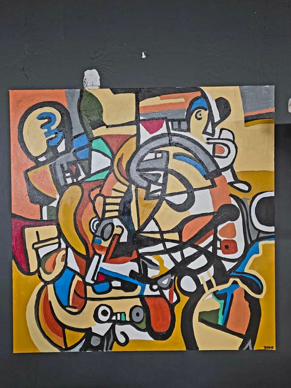 Tadhg Slater — Concrete Winter series, abstract oil painting, Provincetown MA